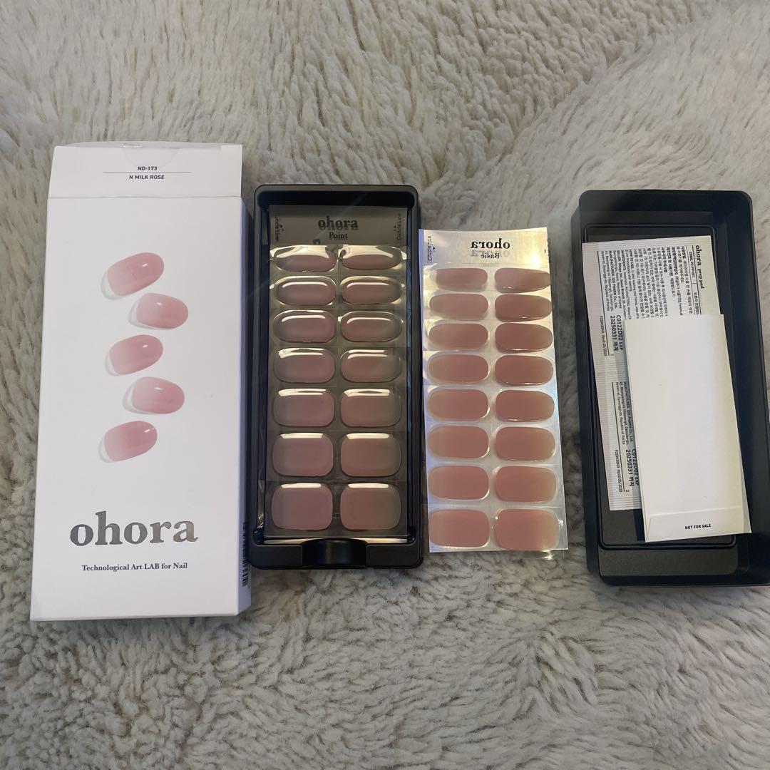 未使用★ ohara ネイルシールN MILK ROSE