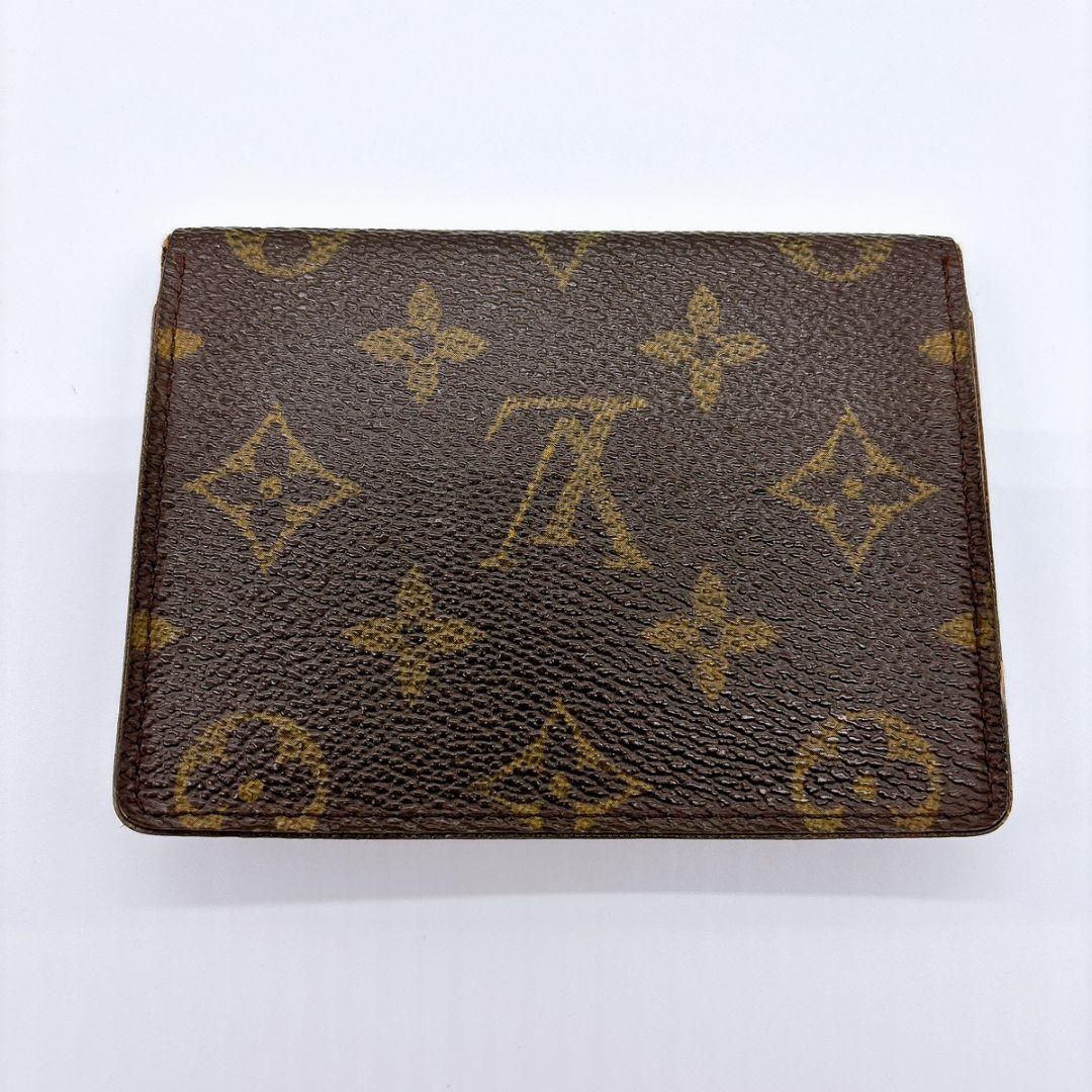 ルイヴィトン　パスケース　モノグラム　ポルト　2カルト　定期　名刺　カードケース
