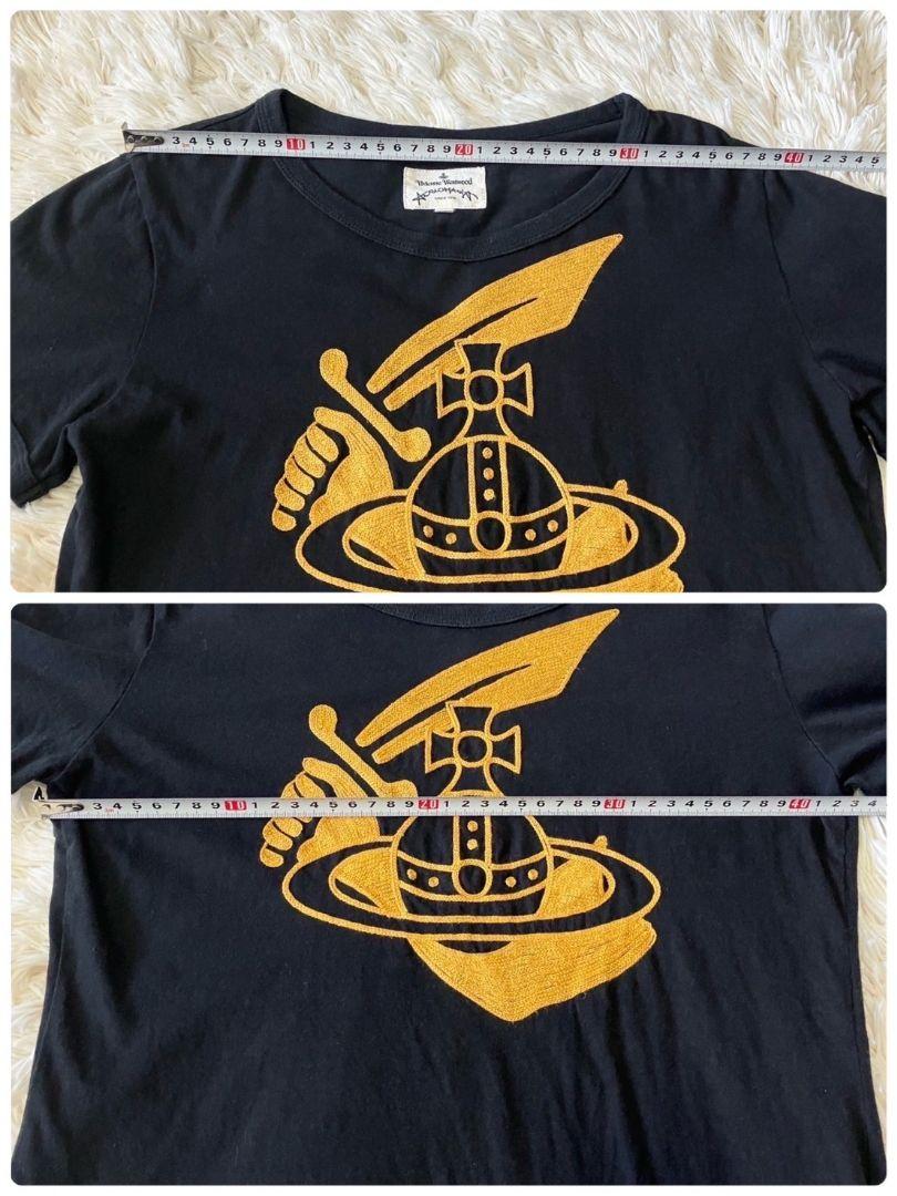 【最安値に挑戦】 希少】ヴィヴィアンウエスドウッド 騎士 オーブ 刺繍 Tシャツ 38 トップス