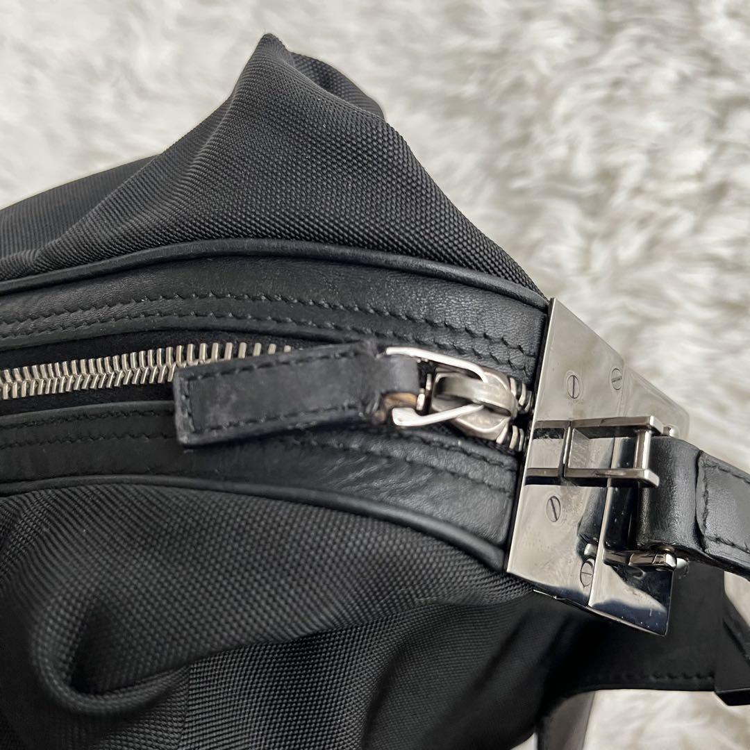 GUCCI ワンショルダーバッグ G金具 レザー ナイロン