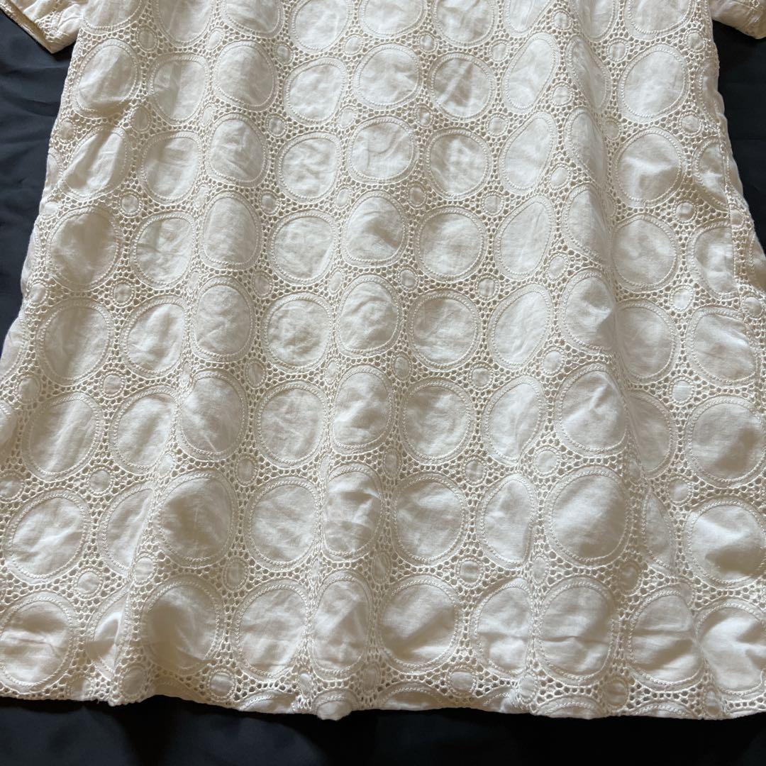 【theory luxe 】半袖チュニック Tシャツ　　　　アイボリーサイズ38 theory luxe 】半袖チュニック Tシャツ アイボリーサイズ38