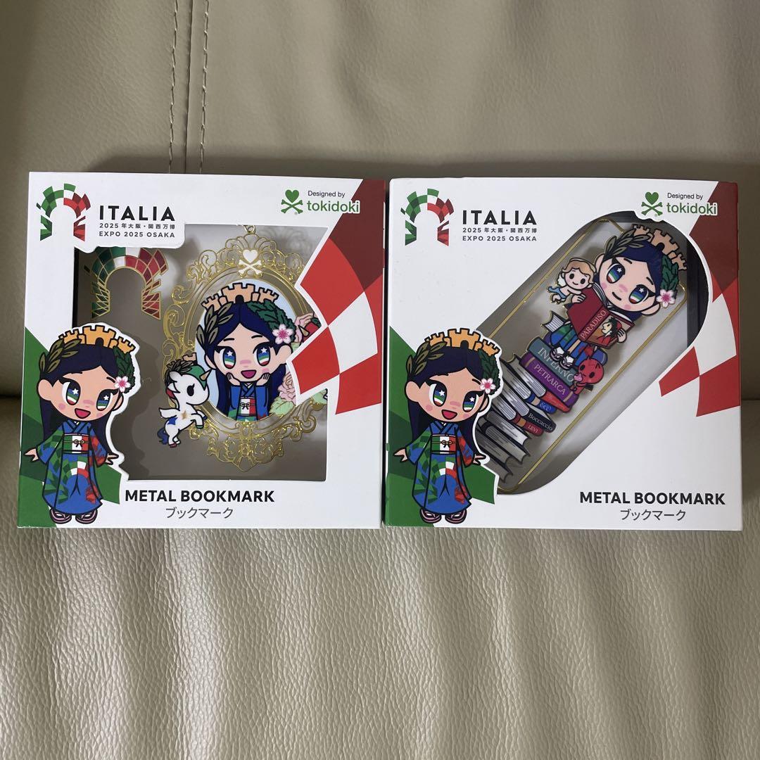 大阪万博 イタリア館 イタリアちゃん ブックマーク　２種セット