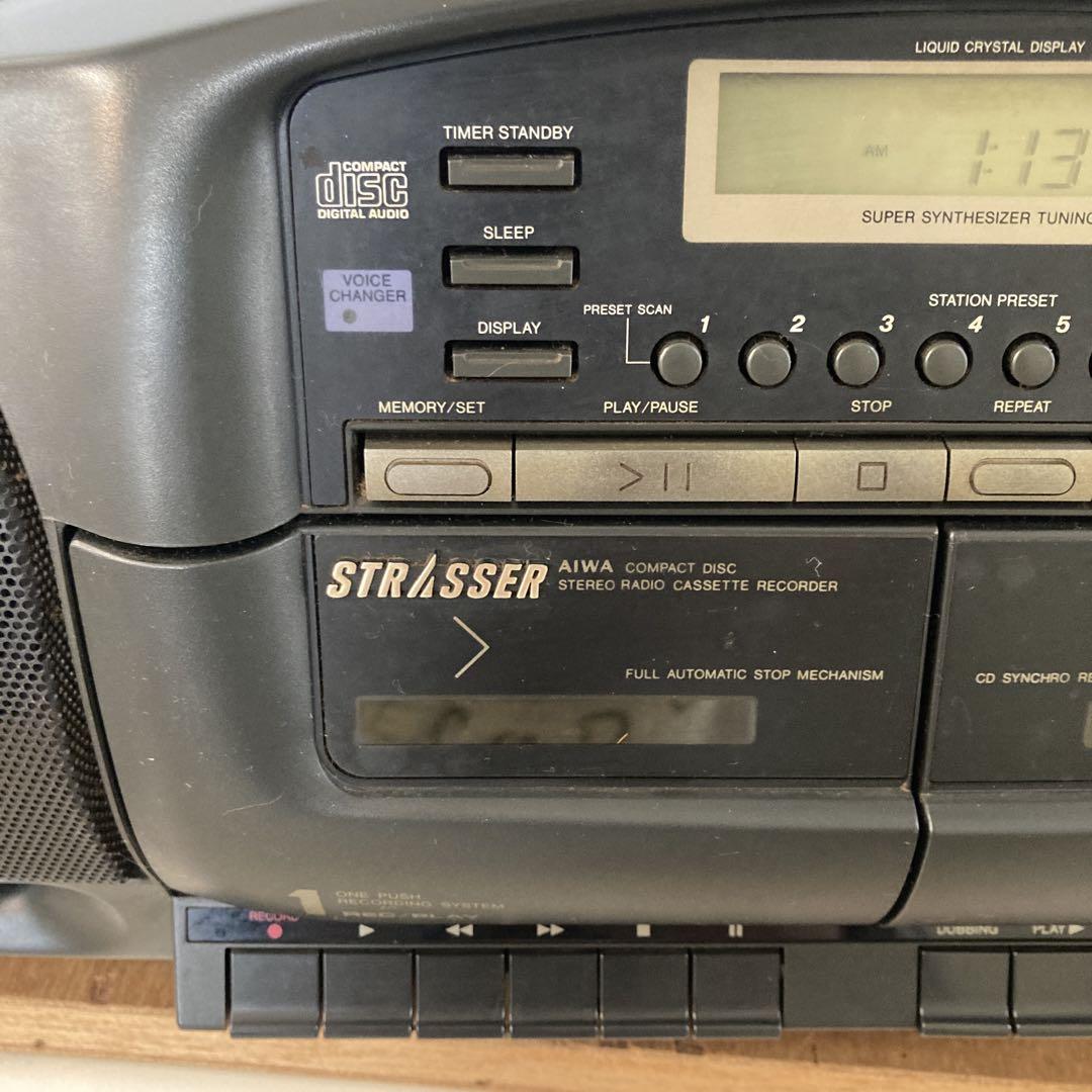 AIWA（アイワ）オーディオCDラジカセ（CSD-SR3）昭和レトロ