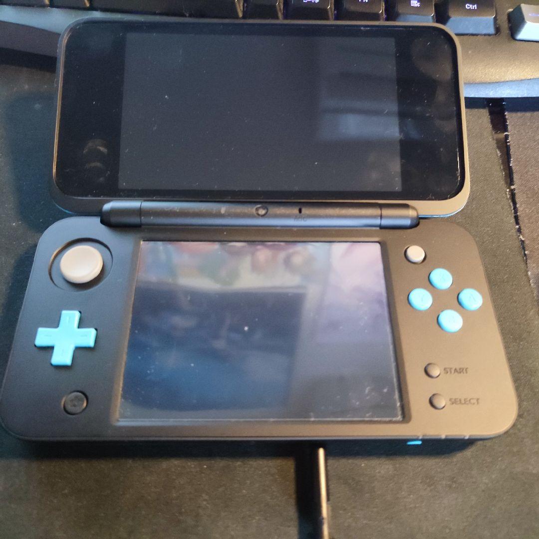 ニンテンドー2DS ブラック×ターコイズ wMy7j-m42197220653 LL 爆買い安い