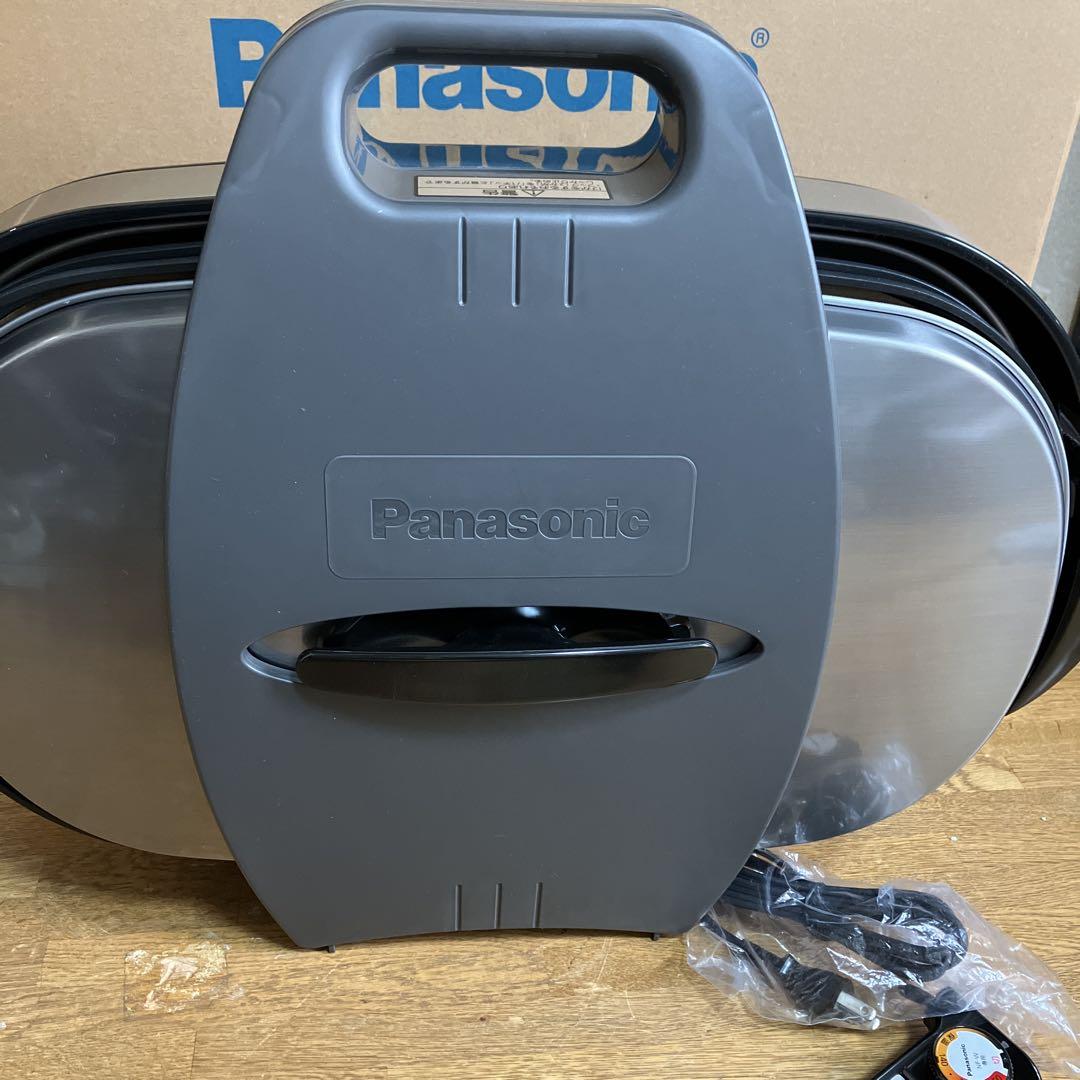 〈未使用〉パナソニック ホットプレート 焼肉 たこ焼き 平面 NF-W300-S