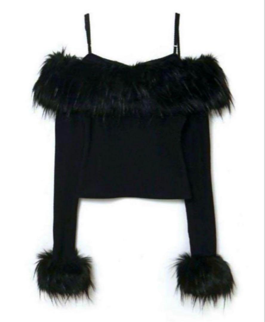 meltthelady wide fur tops ファーニットトップス
