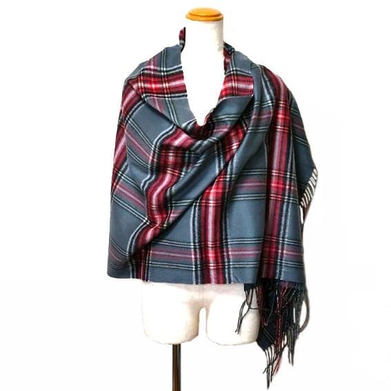 ラスト1枚 60㎝×200大判 カシミヤストールマフラー