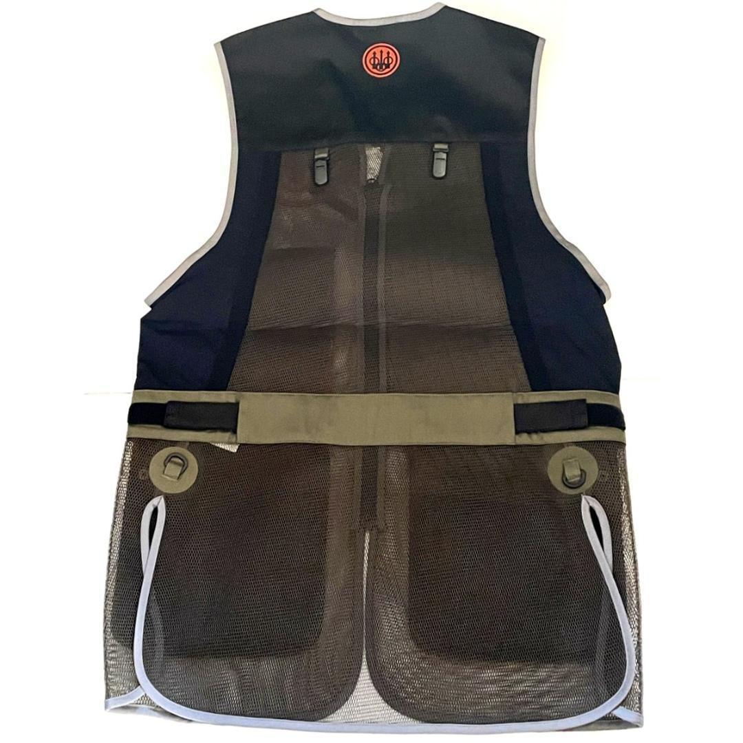 格安限定品 Beretta ベレッタ 射撃ベスト クレー射撃 グリーンオレンジ M 日本L GqlH8-m42208059728 得価NEW
