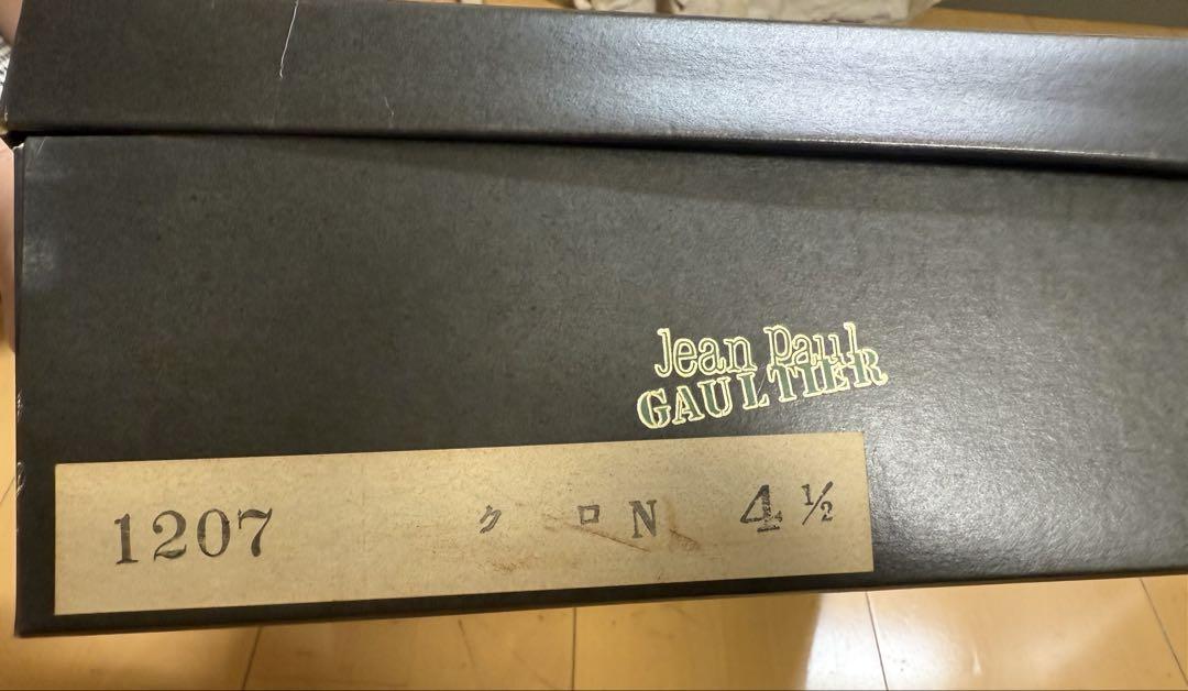 ジャンポールゴルチェ 黒 スエード レースアップ ブーティ