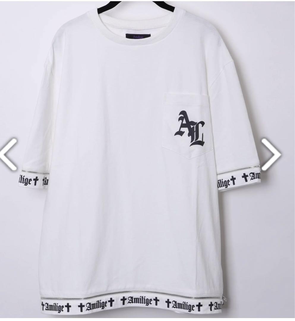 Amilige ALロゴZIPTシャツ