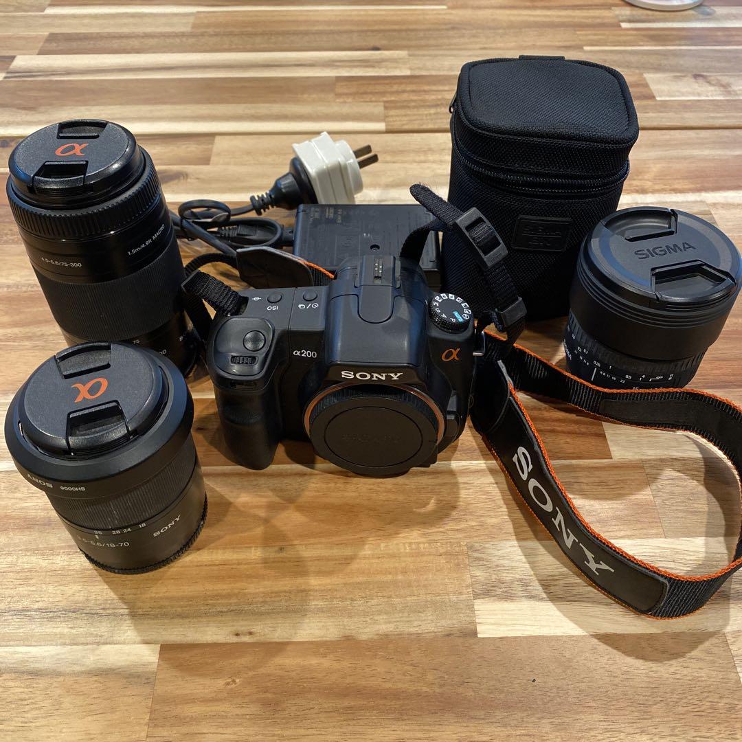 ❤即購入1000円OFF❤ ソニー SONY α200 × ミノルタ 望遠レンズ