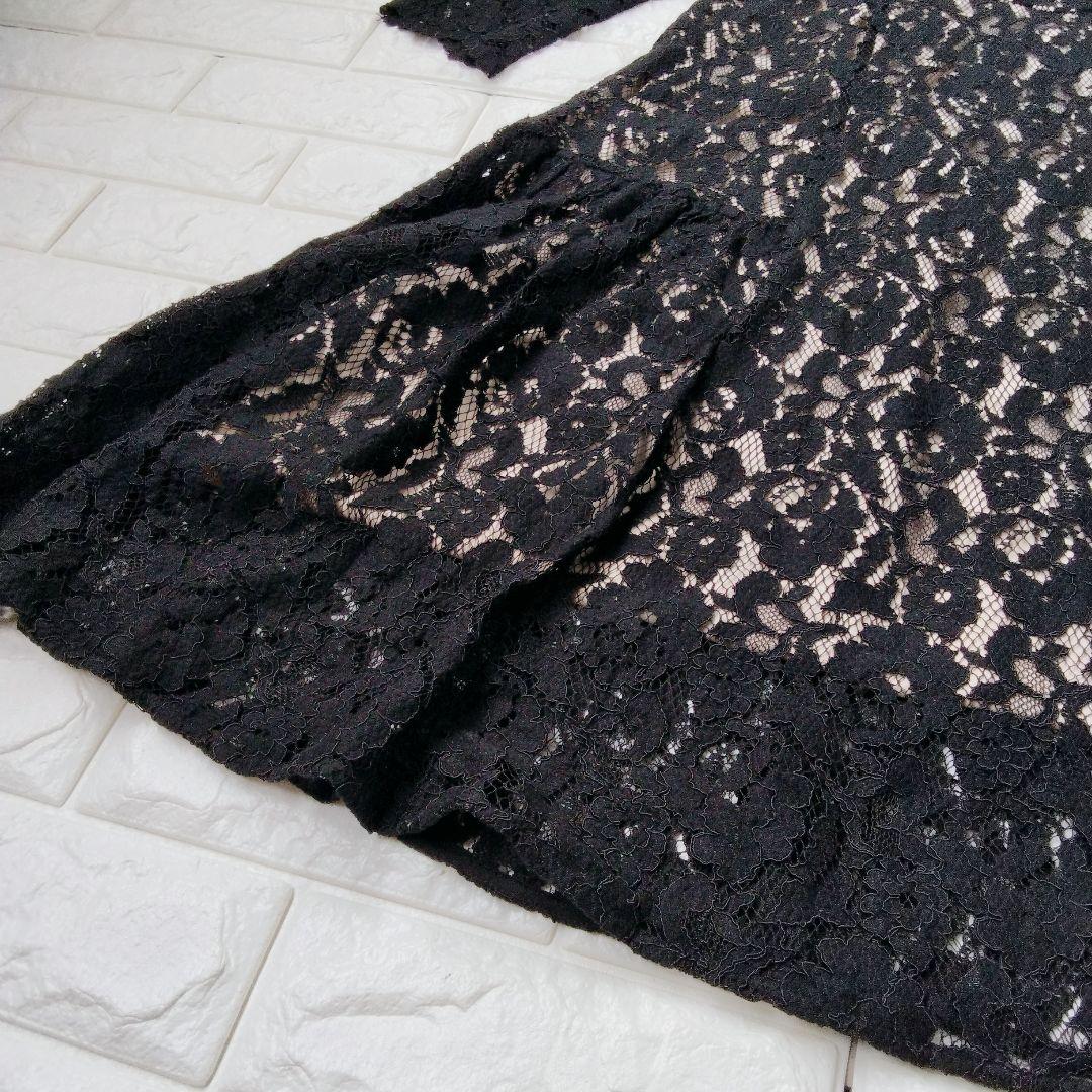 美品♪ セルフォード CELFORD 総レース マーメイド ロングワンピース M