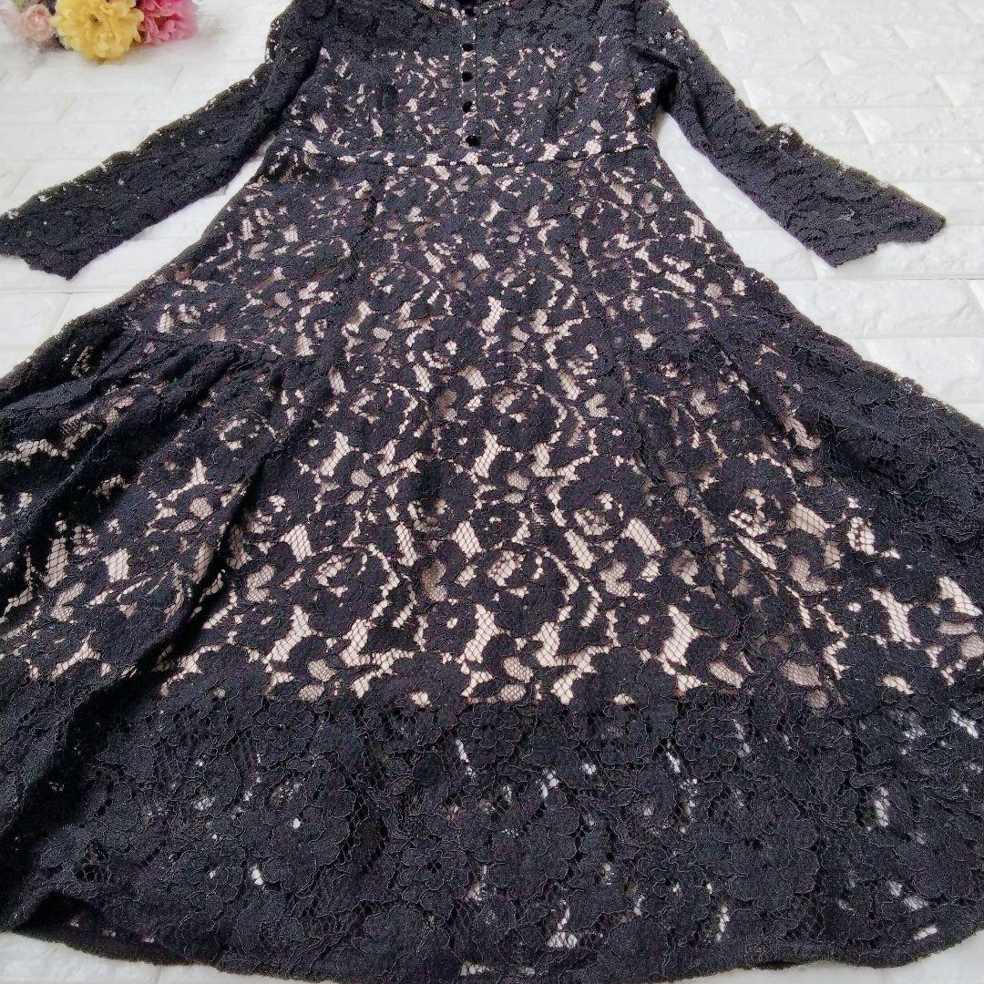 美品♪ セルフォード CELFORD 総レース マーメイド ロングワンピース M