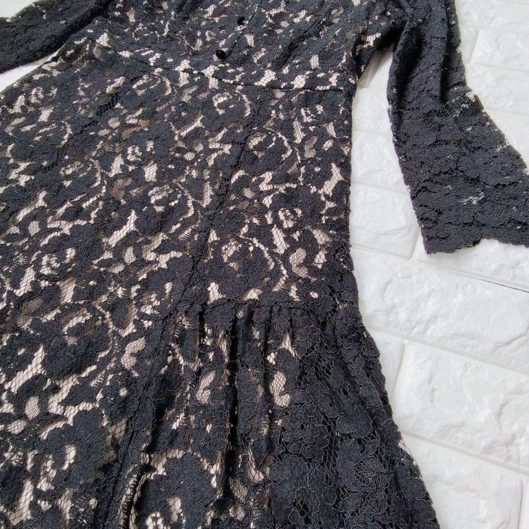 美品♪ セルフォード CELFORD 総レース マーメイド ロングワンピース M