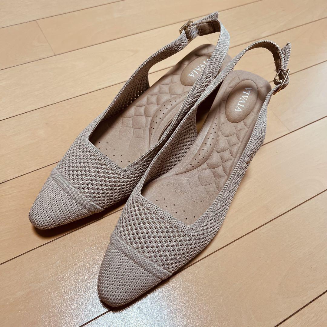 VIVAIA メッシュ ポインテッドトゥ シューズ 38