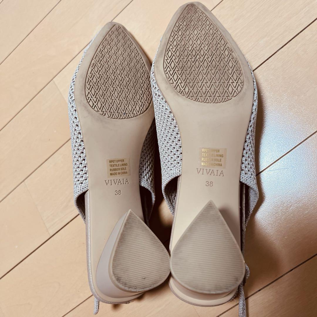 VIVAIA メッシュ ポインテッドトゥ シューズ 38