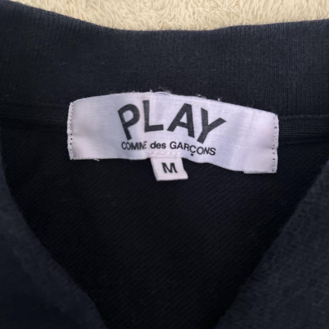 PLAY COMME des GARÇONS 半袖ポロシャツ M 黒