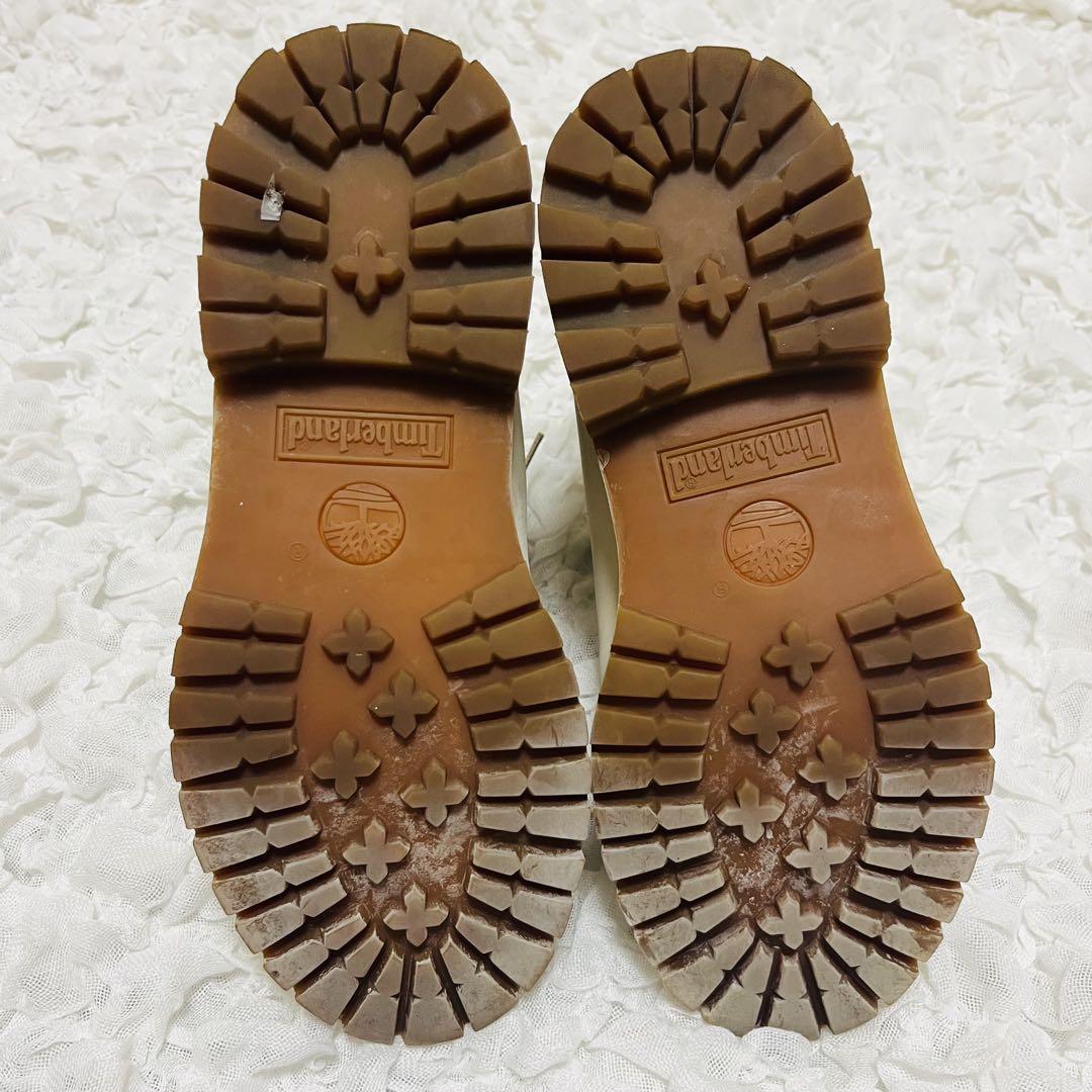 Timberlandティンバーランド ブーツ ホワイト 6インチ 23 レザー