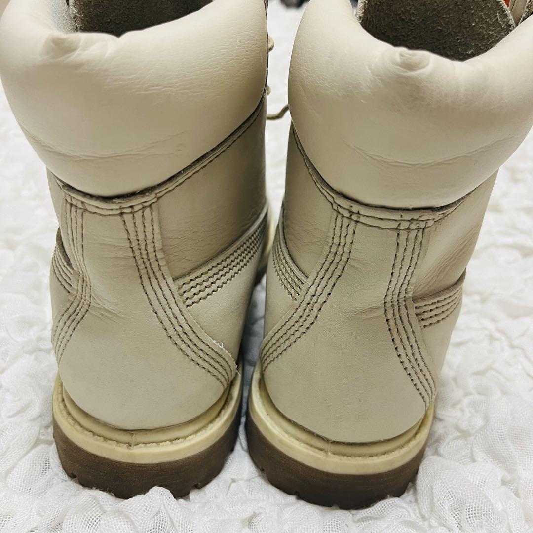 Timberlandティンバーランド ブーツ ホワイト 6インチ 23 レザー