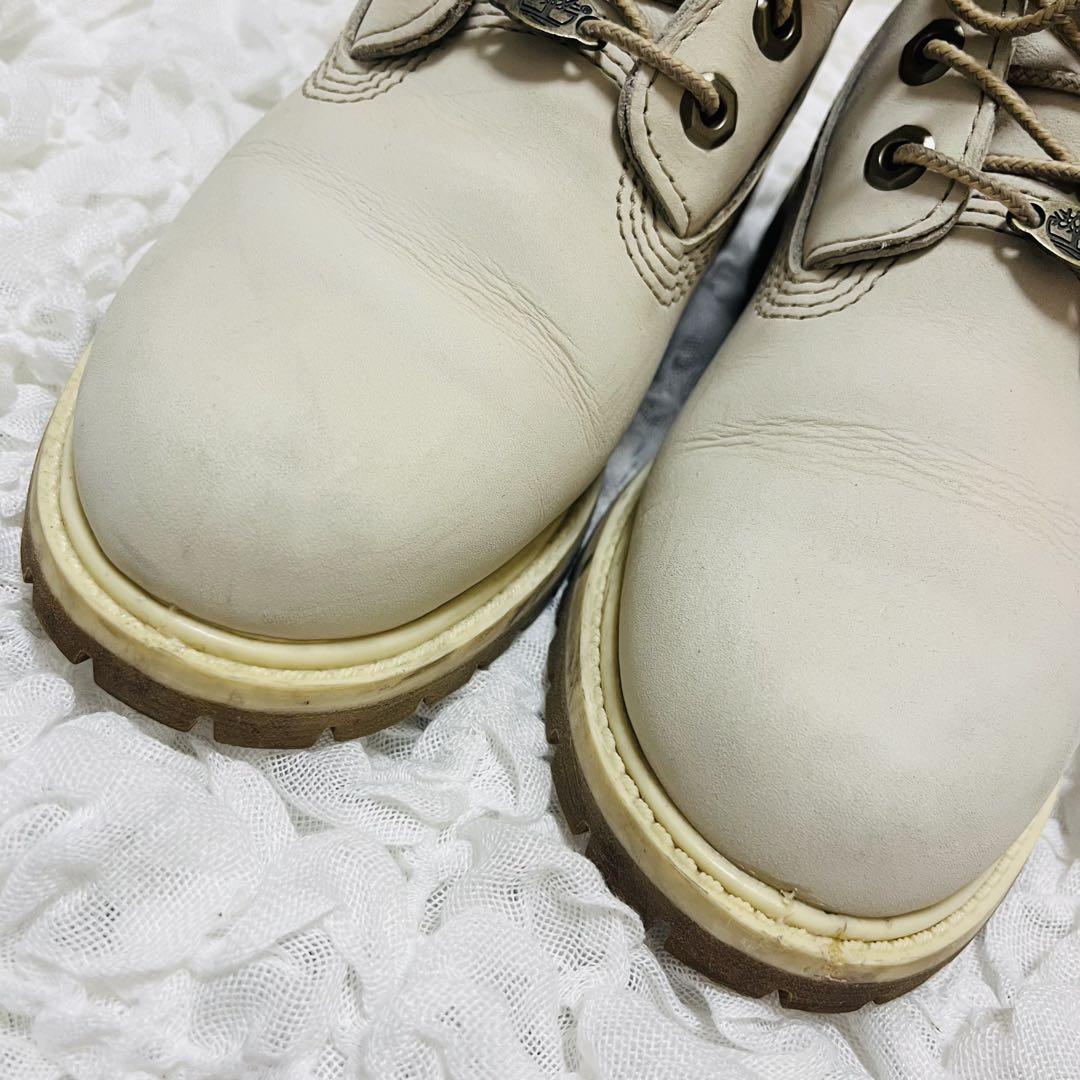 Timberlandティンバーランド ブーツ ホワイト 6インチ 23 レザー