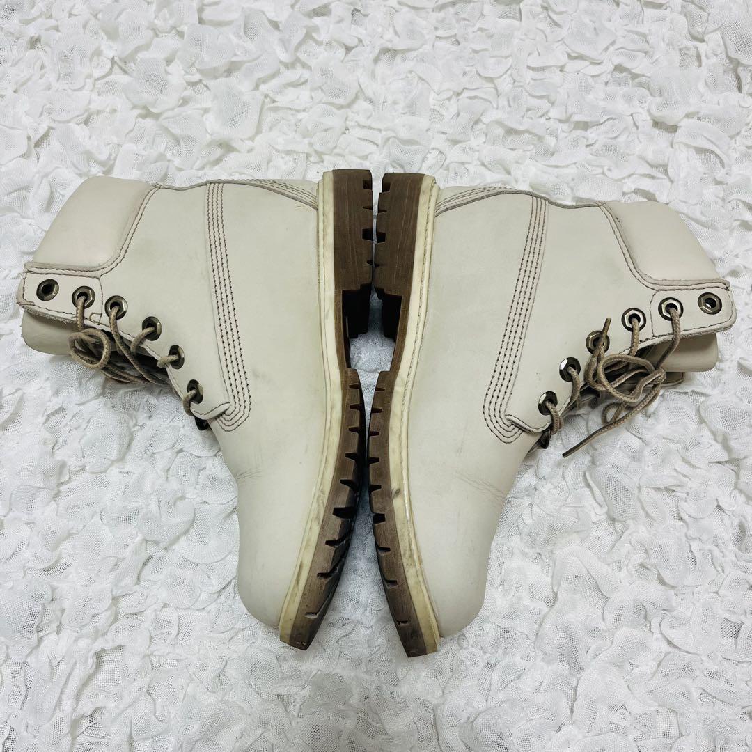 Timberlandティンバーランド ブーツ ホワイト 6インチ 23 レザー