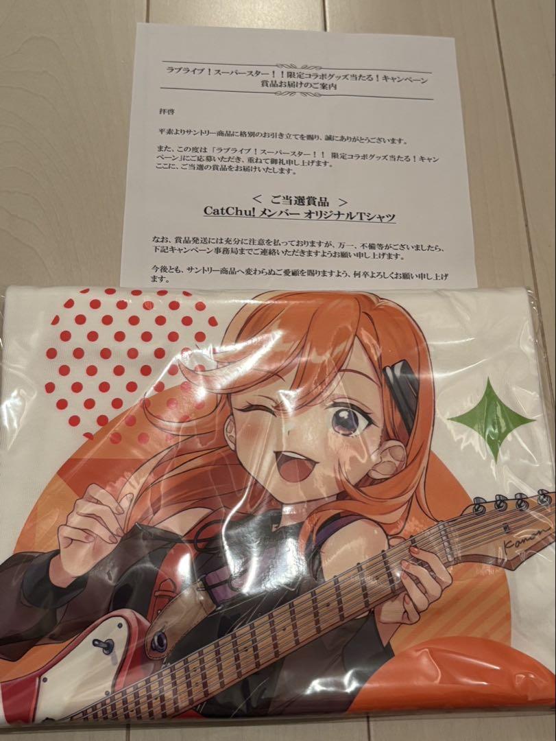 無料発送 ラブライブ！スーパースター!!サントリー自販機コラボ 澁谷 Tシャツ・アパレル