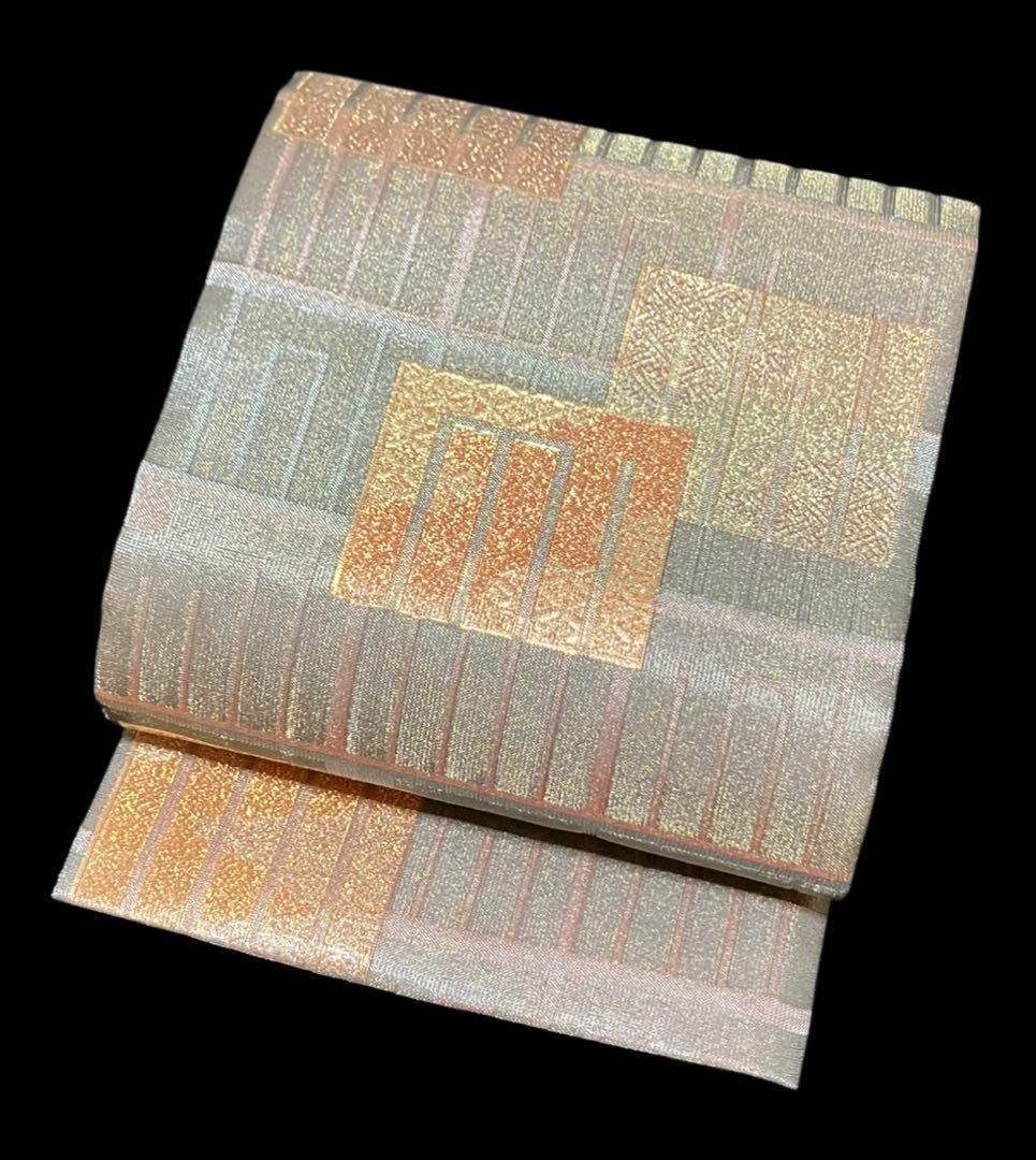 誉田屋源兵衛 ツーシーズン 袋帯 六通柄 正絹 源氏香 金銀糸 未使用イ6198 誉田屋源兵衛 ツーシーズン 袋帯 六通柄 正絹 源氏香 金銀糸 未使用イ6198