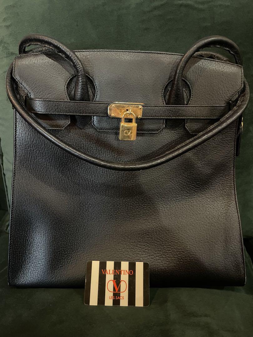 Valentino 黒 レザーバッグ