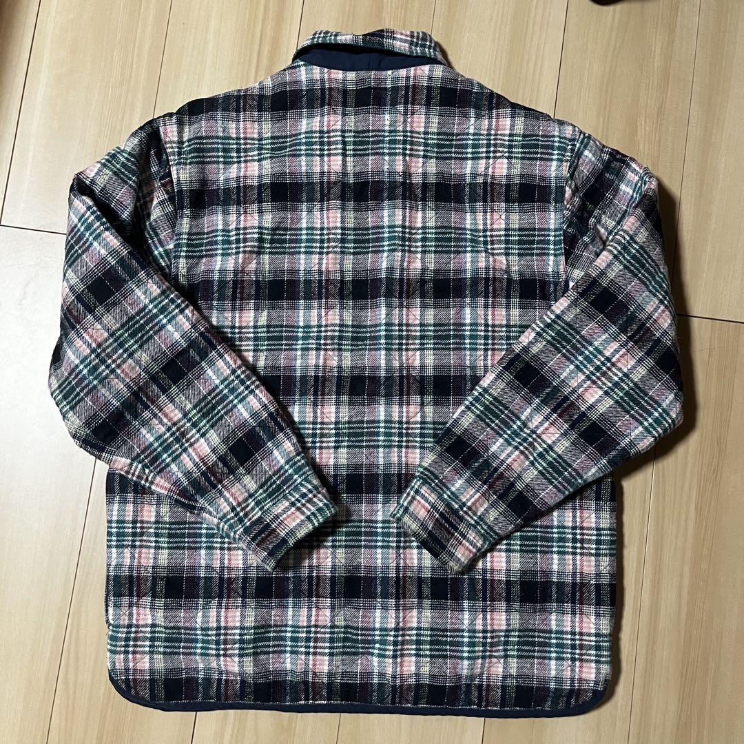 Sサイズ supreme Quilted Plaid Zip Up Shirt