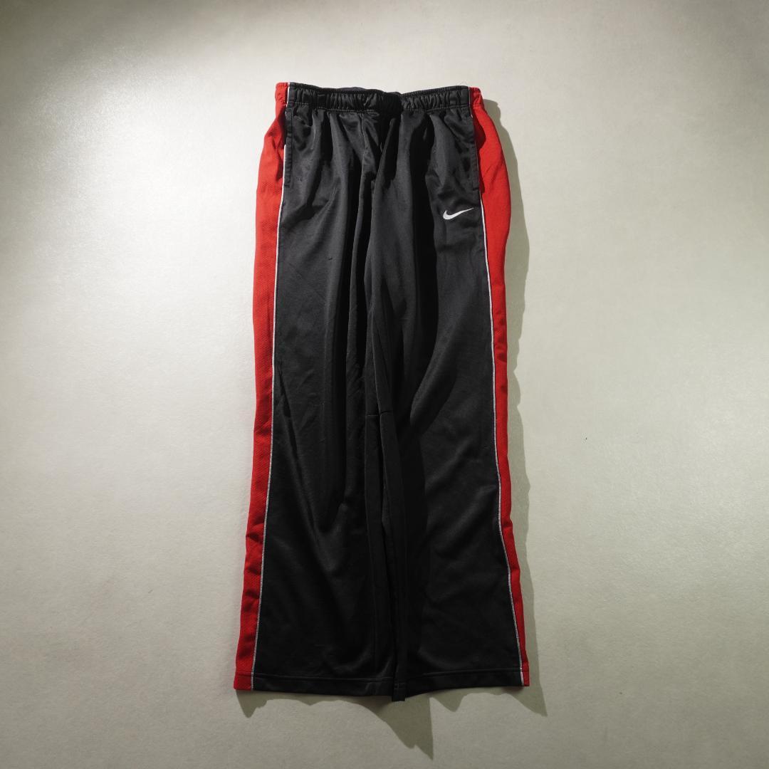 NIKE ライントラックジャージパンツ スポーツ ブラックレッド