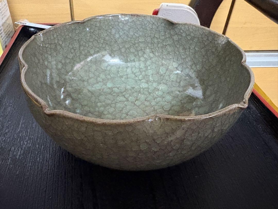 清水焼、ききょう鉢