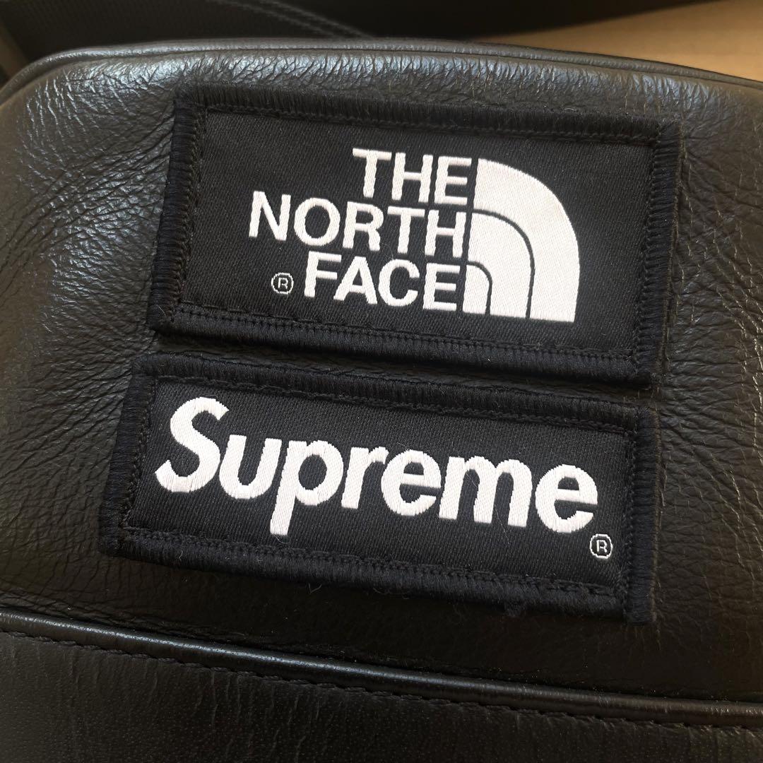 美品 Supreme ノースフェイス Leather Shoulder Bag