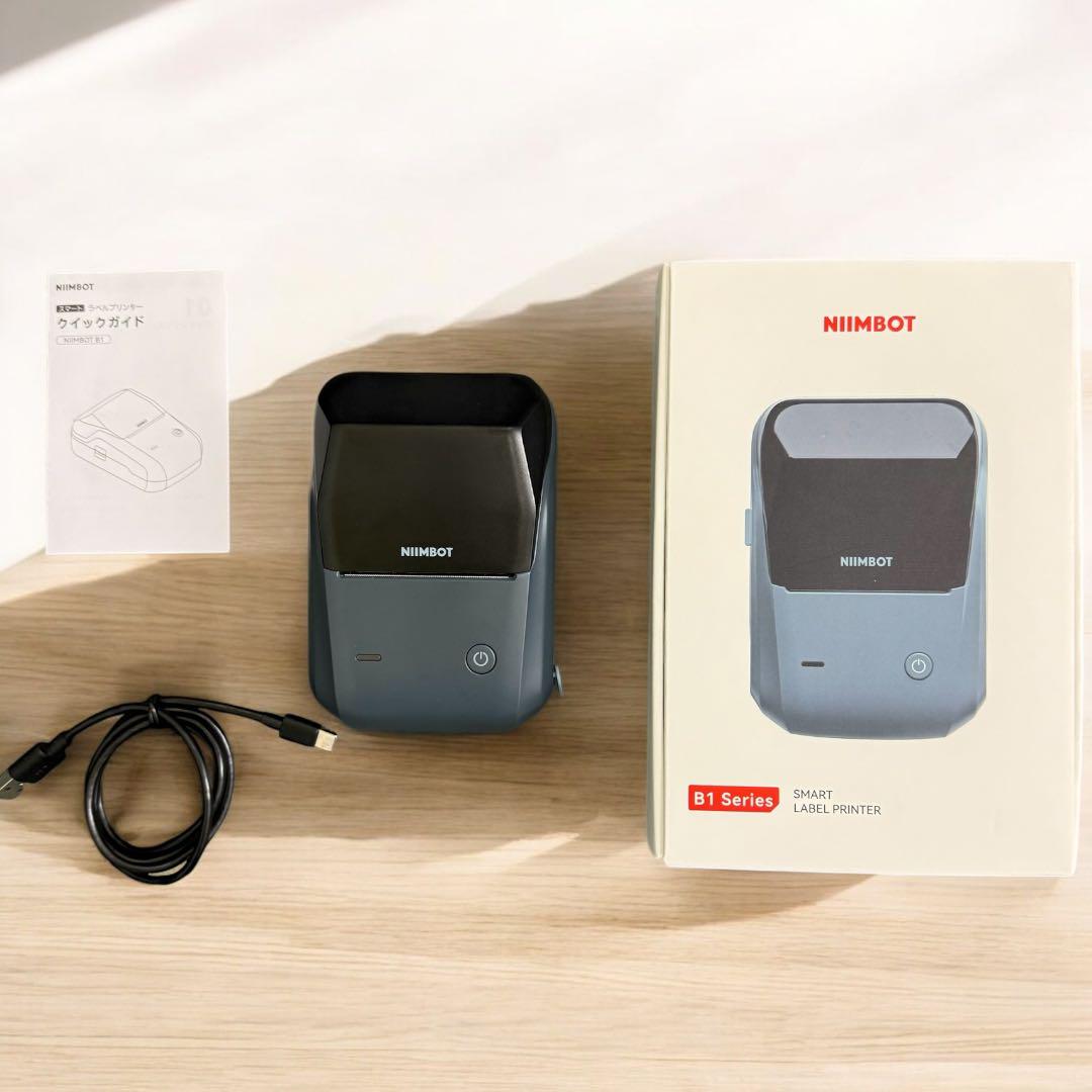 NIIMBOT B1 Bluetooth対応 サーマルラベルプリンター ブルー