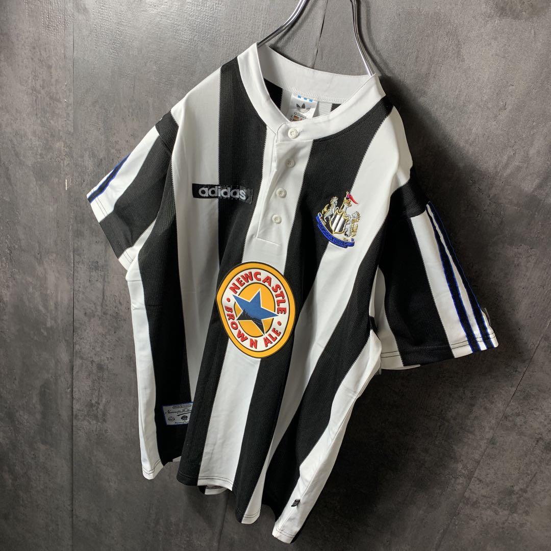 【★ニューカッスル】 アディダス 95/97 サッカー ユニフォーム 2XL ☆ニューカッスル】 アディダス 95/97 サッカー ユニフォーム