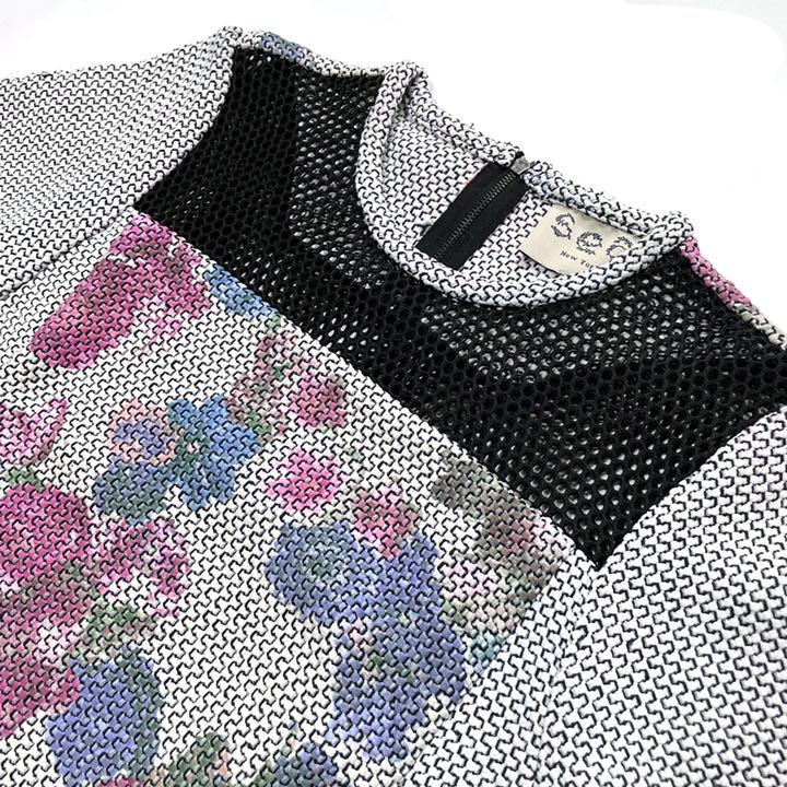雑誌で紹介された SEA NEW YORK シーニューヨーク ブラウス カットソー 花柄 メッシュ - シャツ/ブラウス(半袖/袖なし)