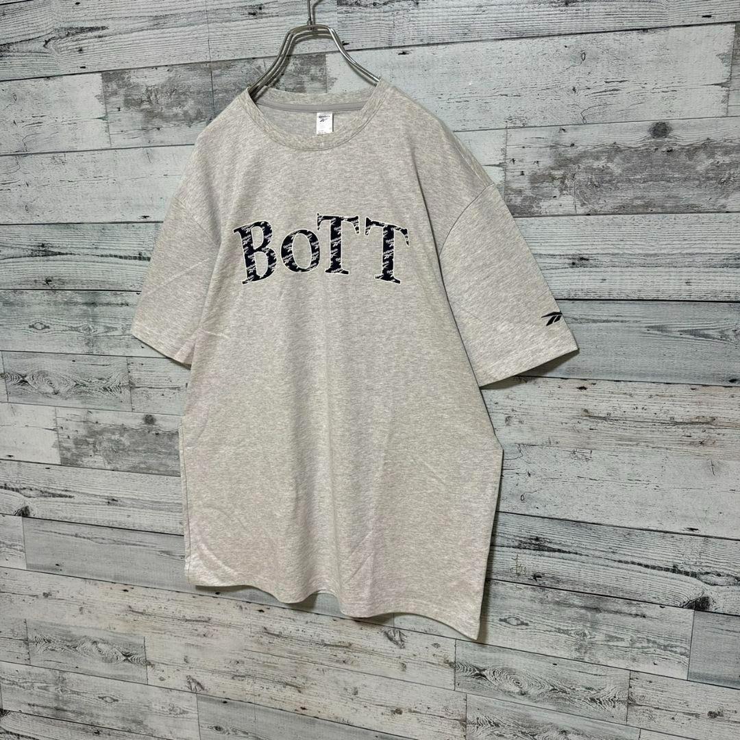 14【新品タグ付き】ボット×リーボック♤半袖Tシャツ　ビッグロゴ　グレー　2XL