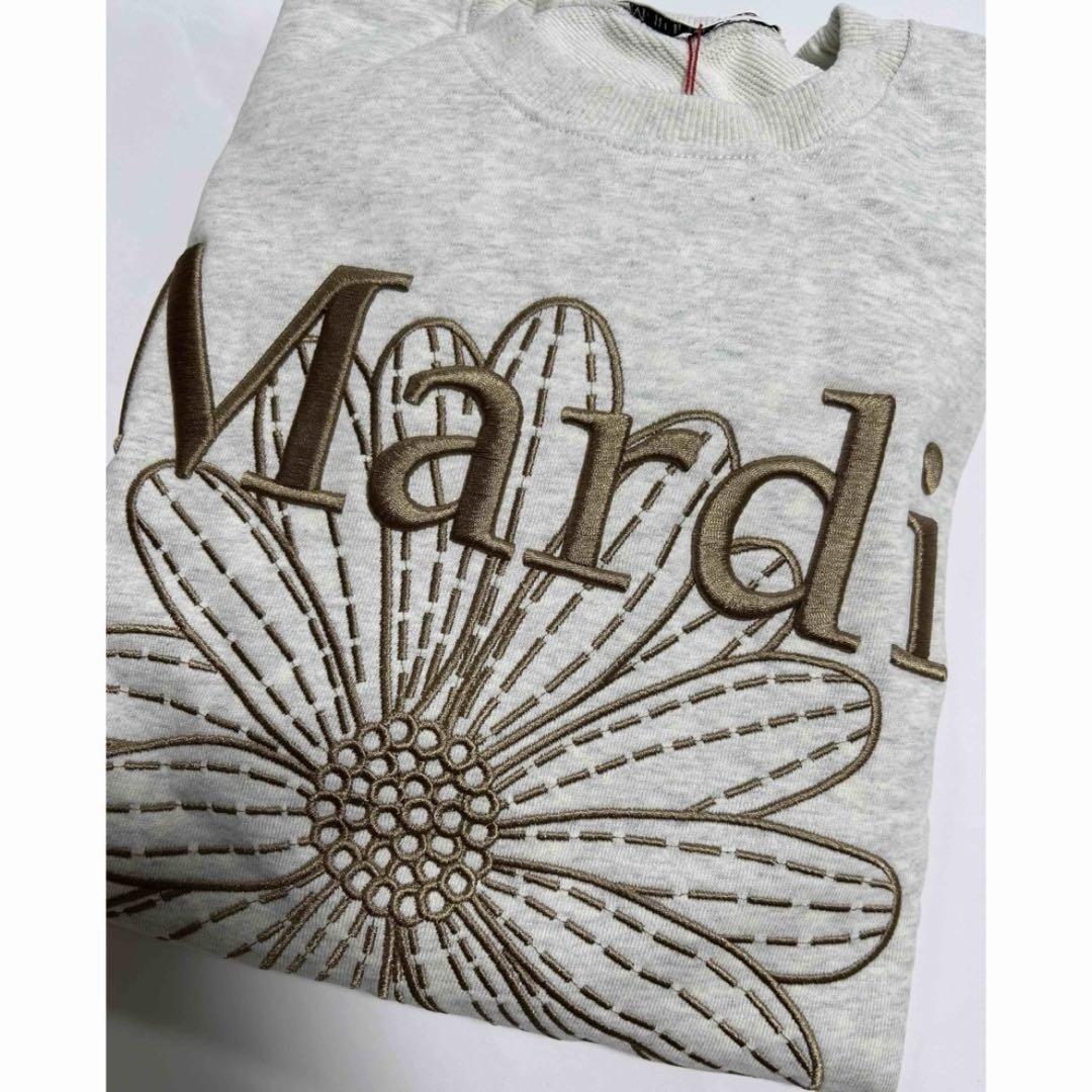 マルディメクルディ刺繍花柄スウェットトレーナー