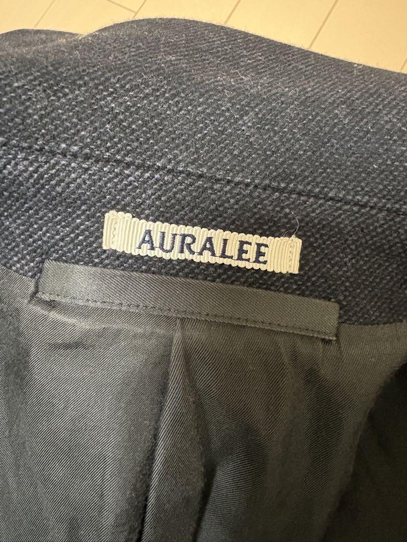 AURALEE ウールシルクメルトンステンカラーコート
