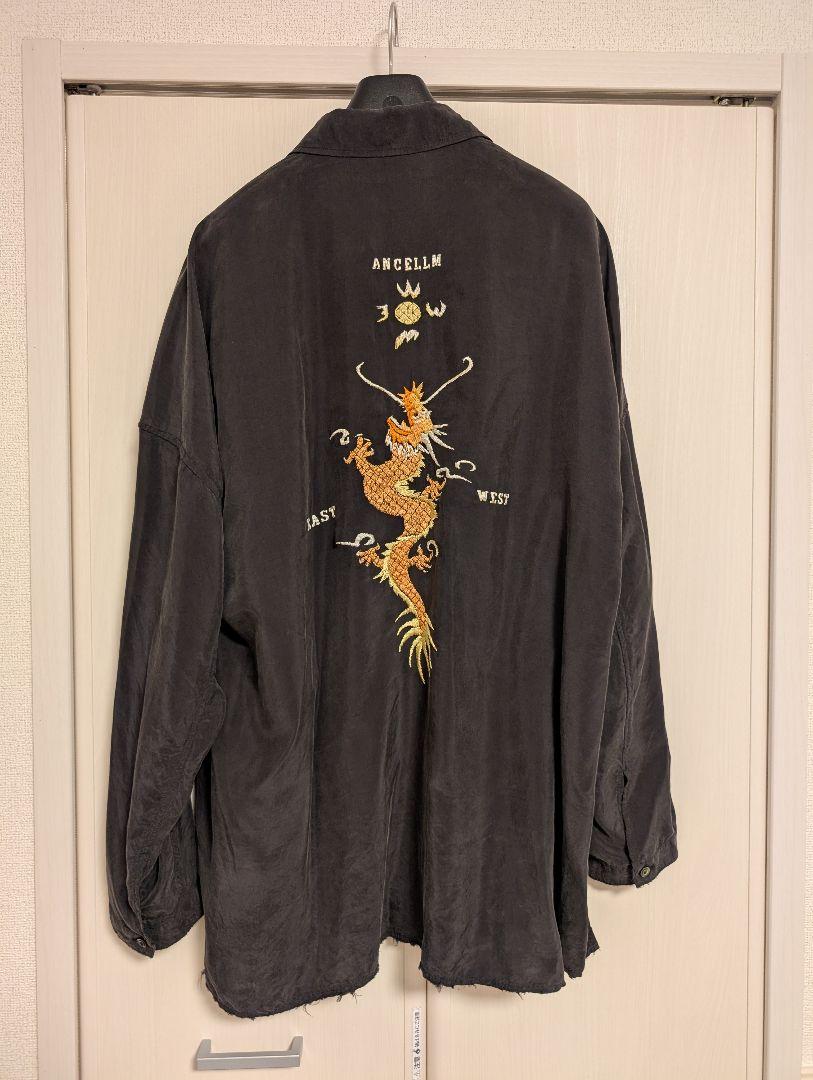 ANCELLM アンセルム AGING EMBROIDERY SHIRT 2 新品 ANCELLM アンセルム AGING EMBROIDERY SHIRT