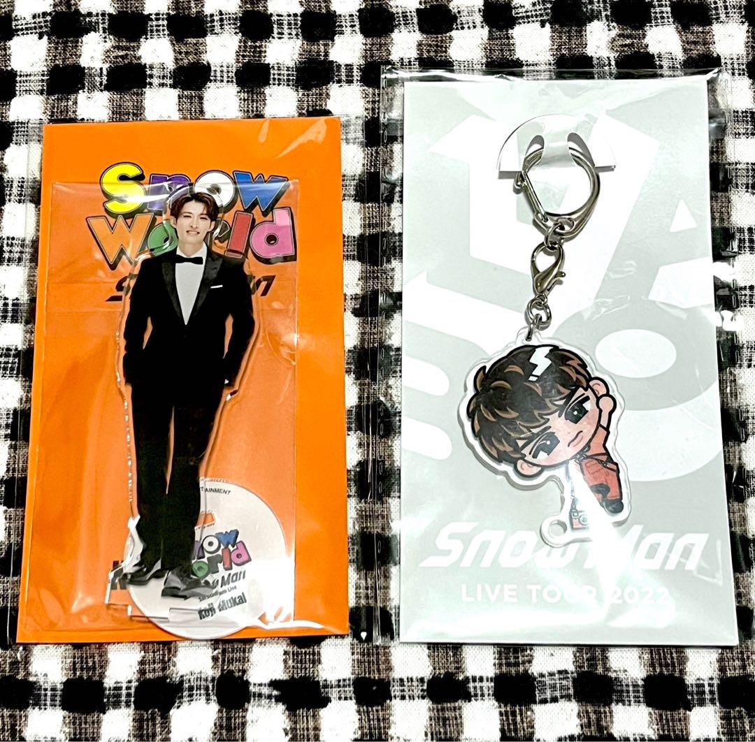 SnowMan 向井康二 アクスタ Snow World、すのチルキーホルダー