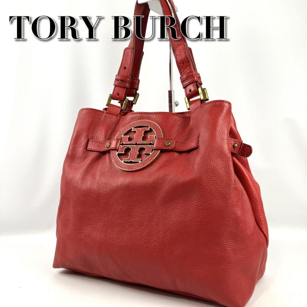 TORY BURCH トリーバーチ トートバッグ ロゴ 肩掛け レザー TORY BURCH トリーバーチ トートバッグ ロゴ 肩掛け レザー