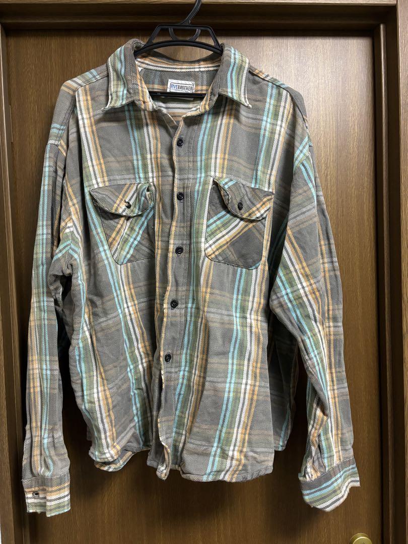 FIVE BROTHER 70~80年代 四角タグ ネルシャツ USA 3XL