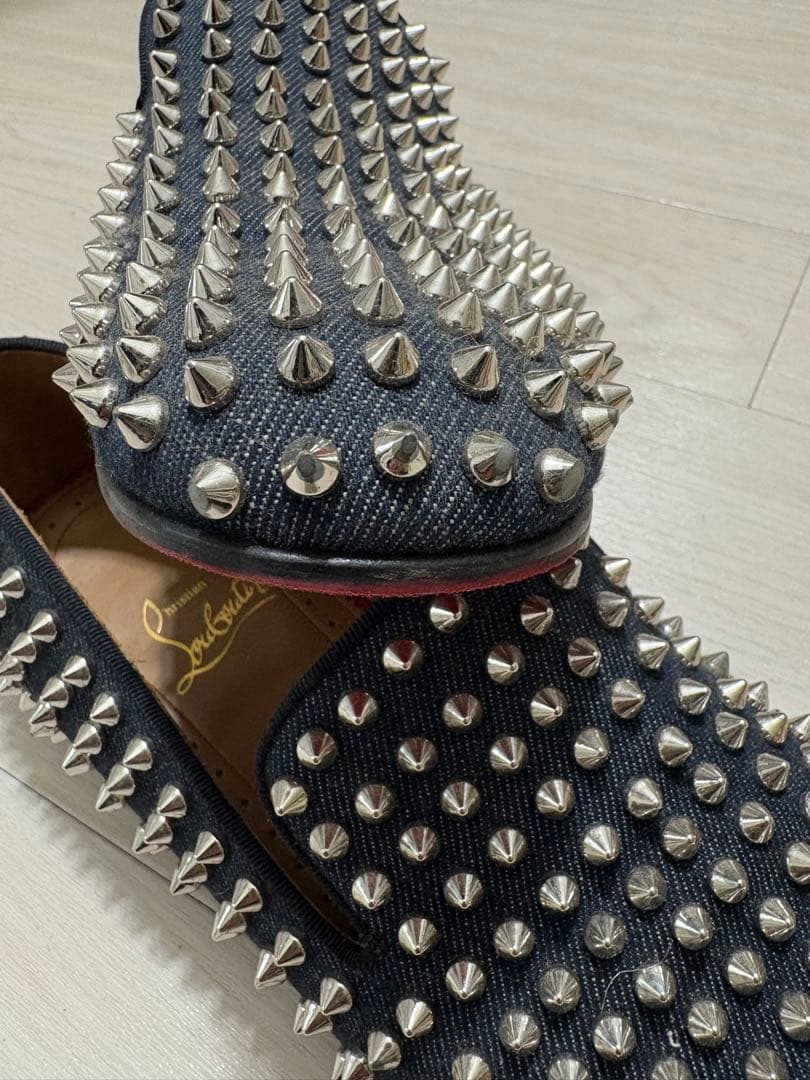 クリスチャン ルブタン デニム 40 1/2 クリスチャン ルブタン デニム 40 1/2