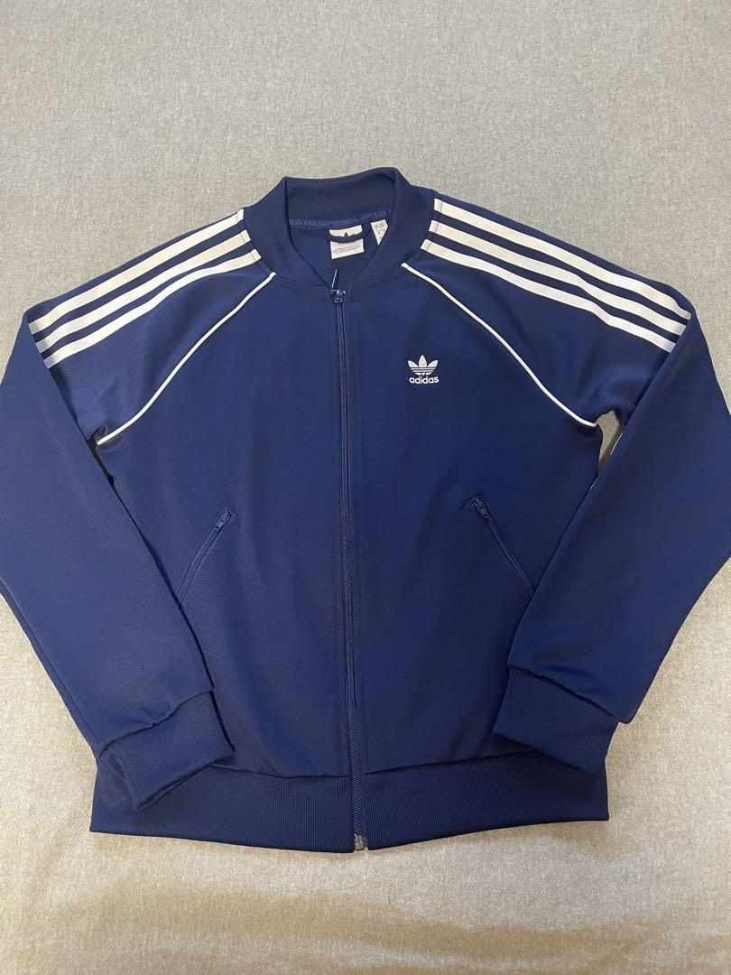 adidas トラックジャケット 紺  ネイビー