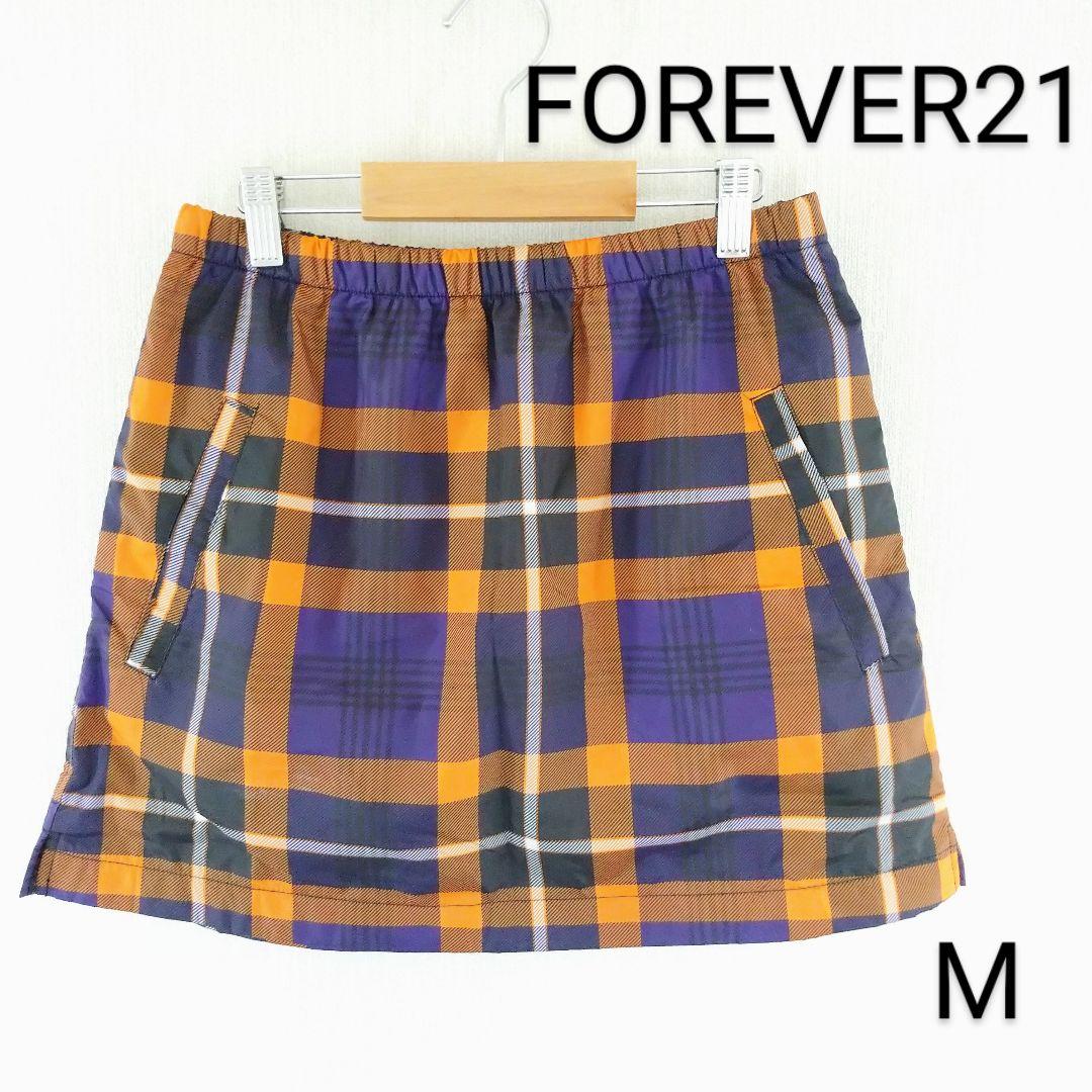 Forever21 フォーエバー21 M 美品 チェック柄ミニスカート メルカリ