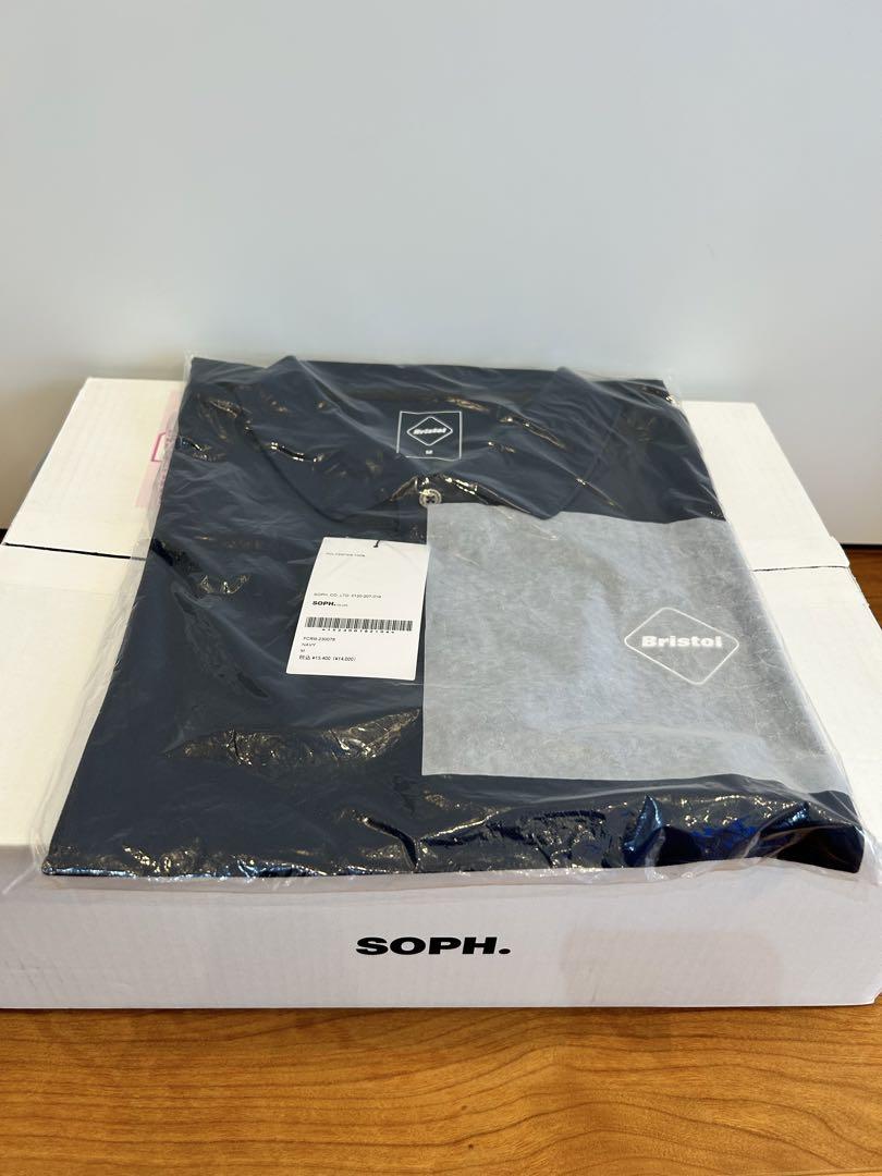 M 新品 送料無料 FCRB 23SS EMBLEM POLO NAVY