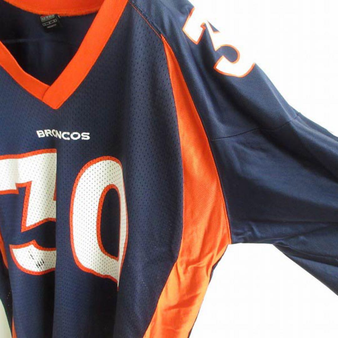 90s USA製NIKEナイキ NFL BRONCOS アメフト ゲームシャツL