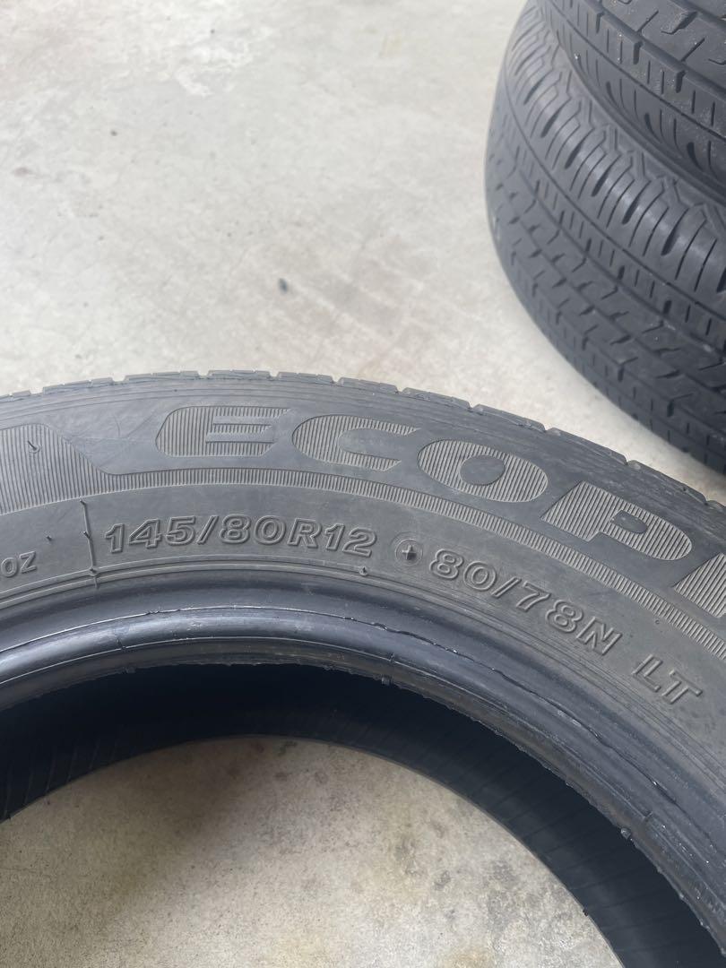 送料込み　ブリヂストンR710 145/80R12 軽トラック　軽バン