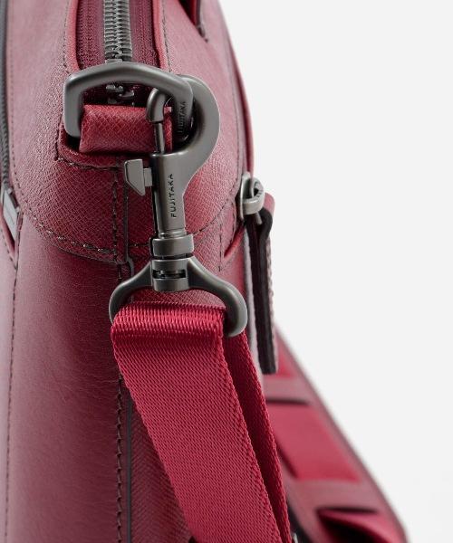 フジタカ 日本製 定価4万 牛革 本革 2WAY ハンドバッグ