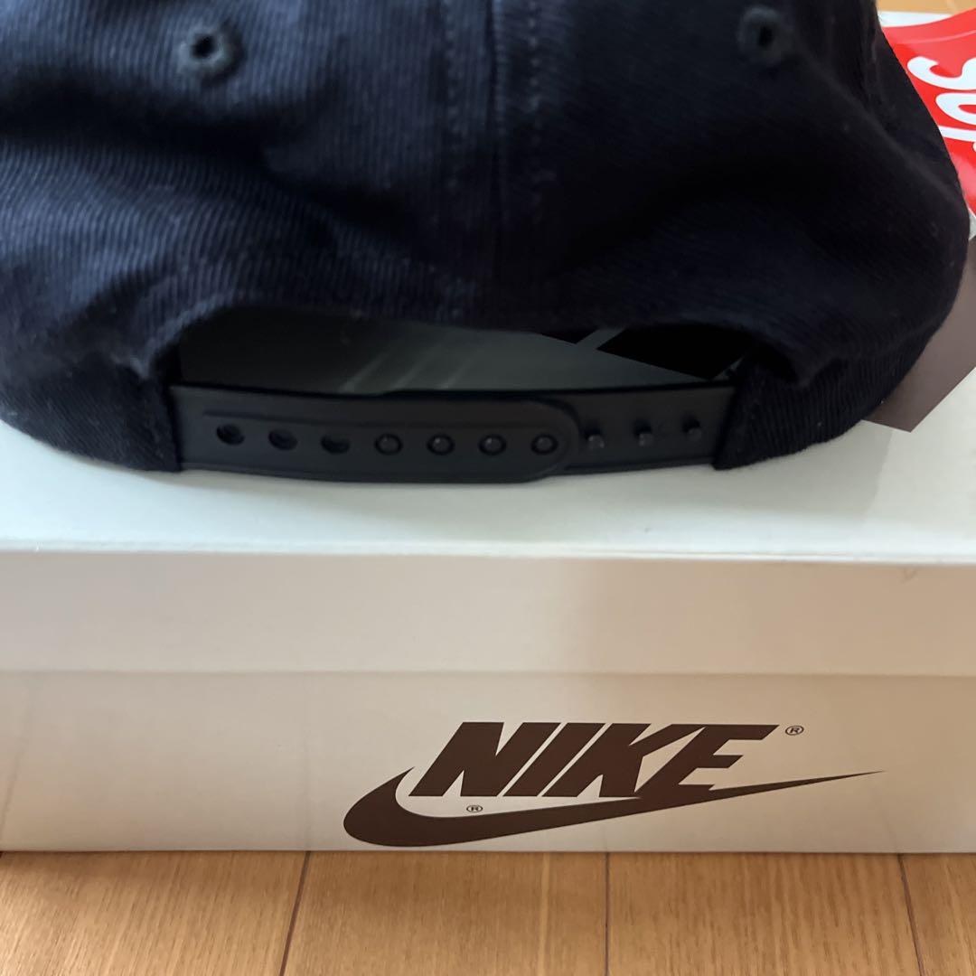 Supremeロゴ】supreme 刺繍ジェットキャップ ブラック - メルカリ